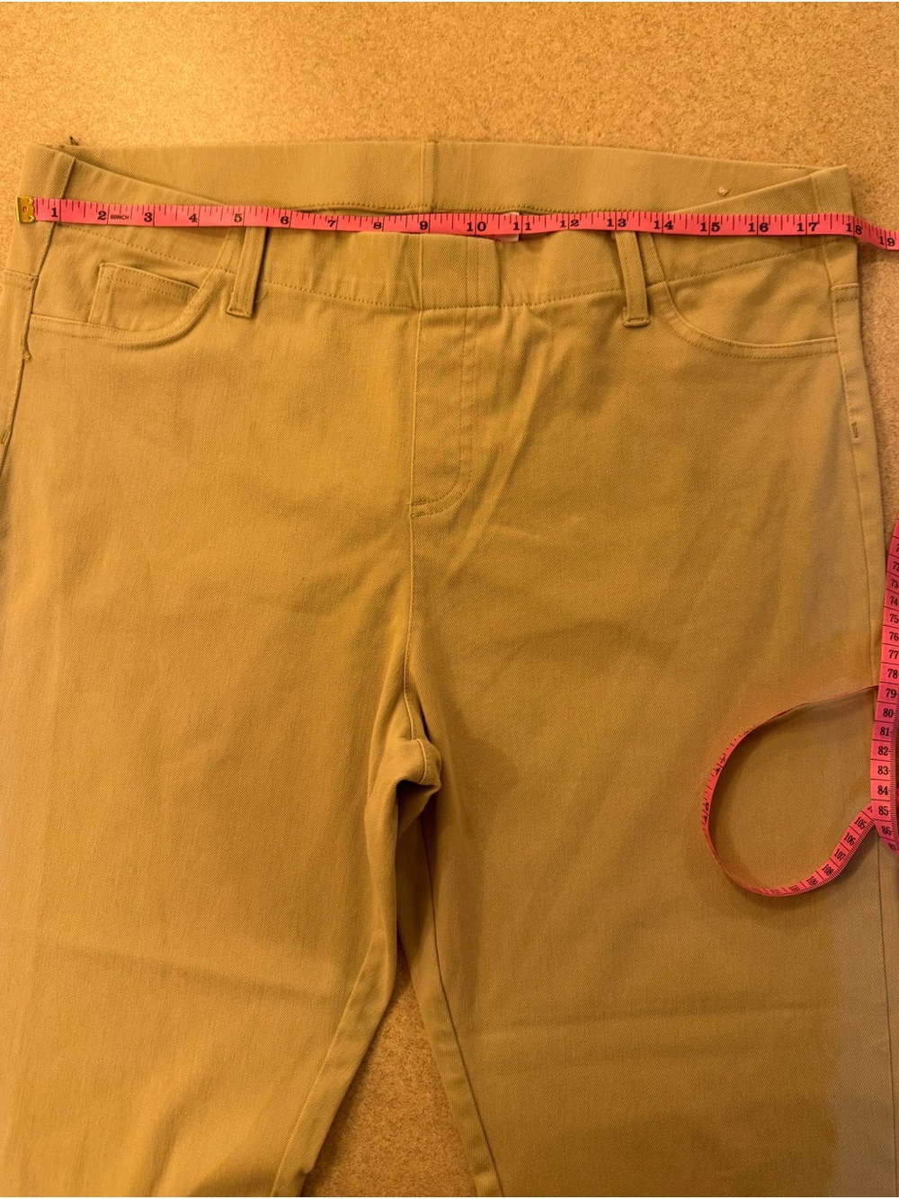 Serra Women's Ankle Cropped Pants in Mustard - Picture 3 of 5